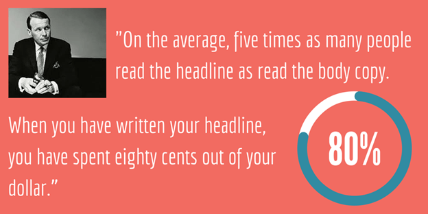 David Ogilvy copy headline quote