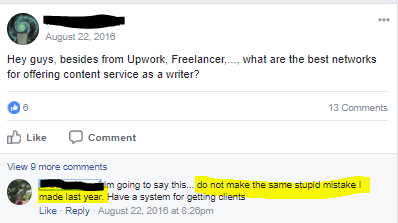 have a system for getting clients