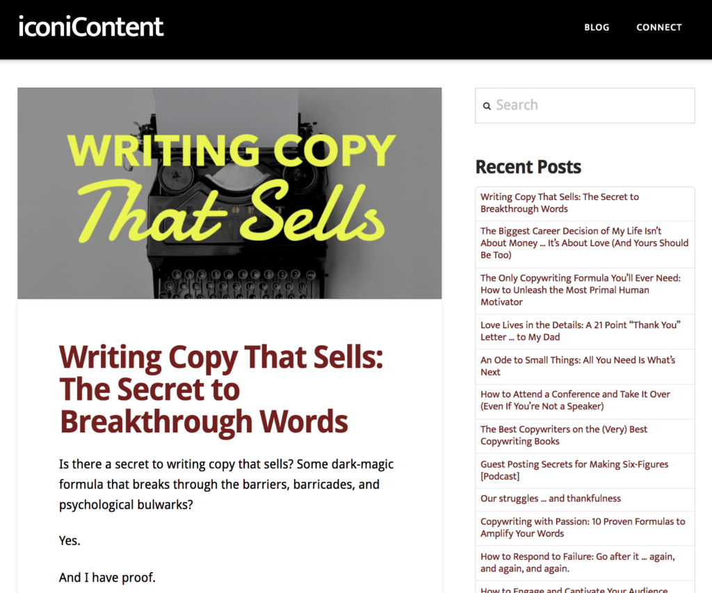 writing copy that sells