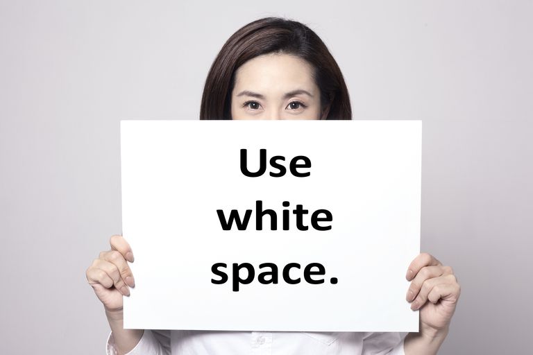 use white space in your blog writing