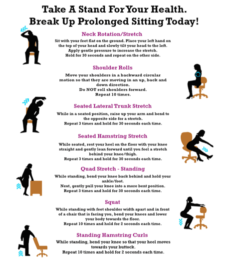 exercises at your desk chair when overwhelmed