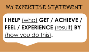 expertise statement formula