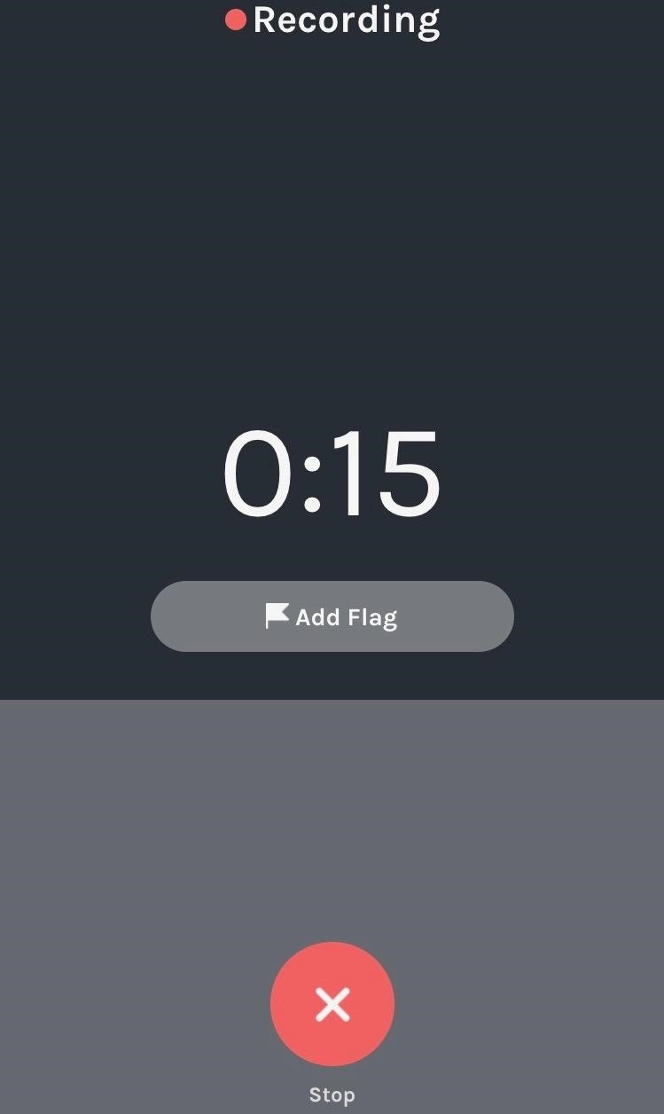 add a flag when recording a podcast