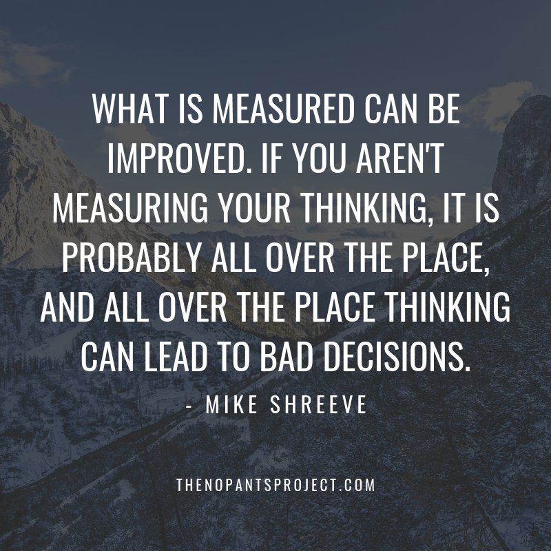 measuring your thinking enables you to give yourself a raise