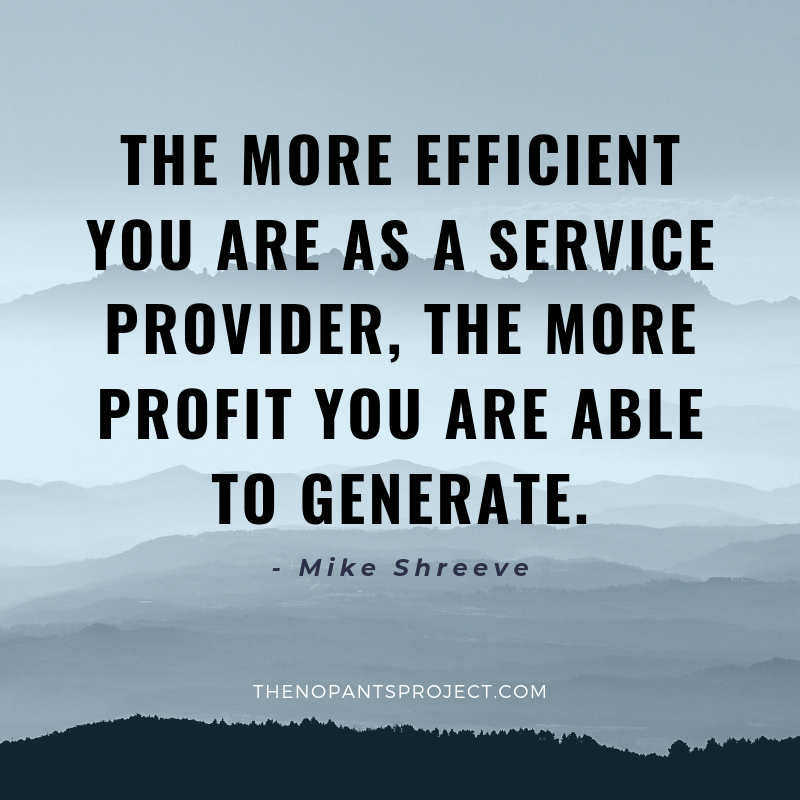 be more efficient to double your profits
